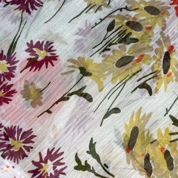 Jovovich Hawk for Target Floral Mini Dress Women's Small Multicolor Ruffle Hem - Picture 10 of 12